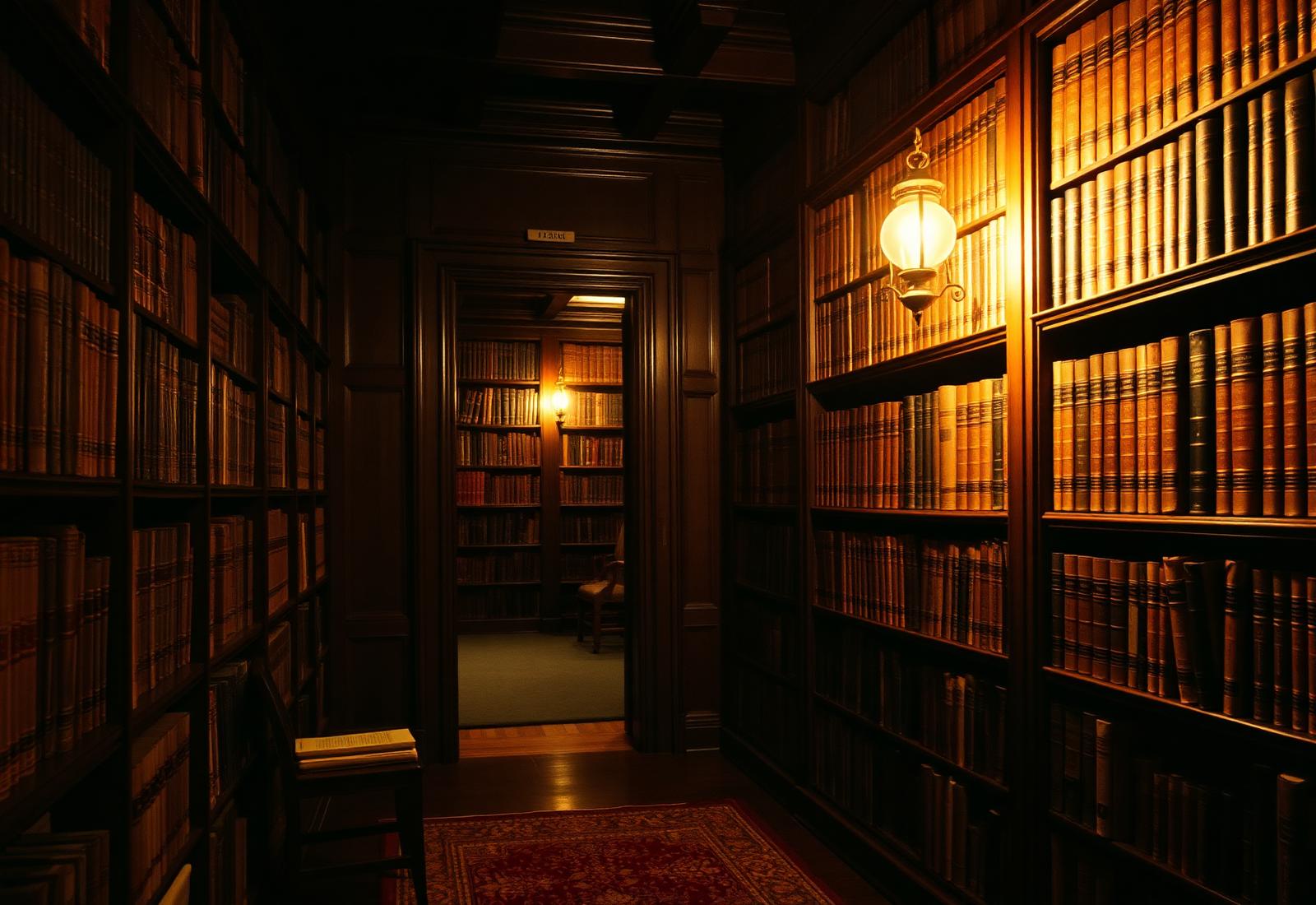 Dark oak library